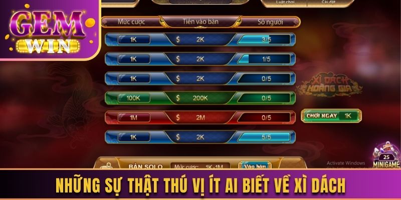 Những sự thật thú vị ít ai biết về Xì Dách